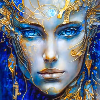 AI Portrait. The beautiful queen.