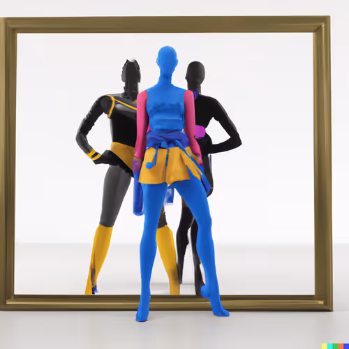 Models In Art Frame