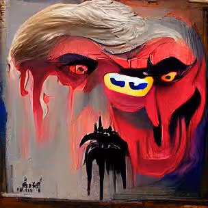 Creative painting generated by AI