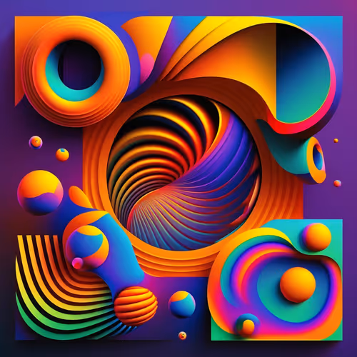 Digital Colorful Details with a Unique Theme