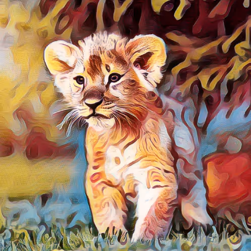 Pop art style animals - old