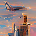 Planes and skyscrapers