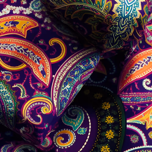 Turquoise Paisley Design