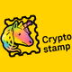 Crypto Stamp Golden Whale