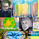Acrylic paintings fused with digital illustration/effects.