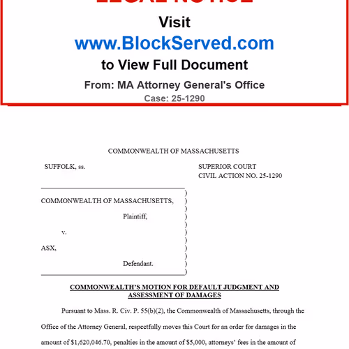 Legal Notice - Case 25-1290