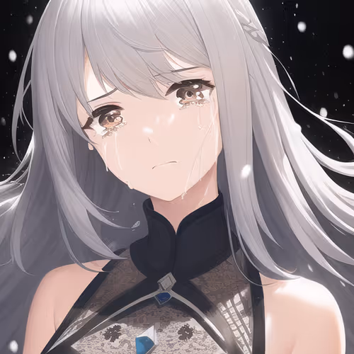 AI-sadness girl collection