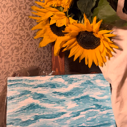 Acrylic emotions of natural colors