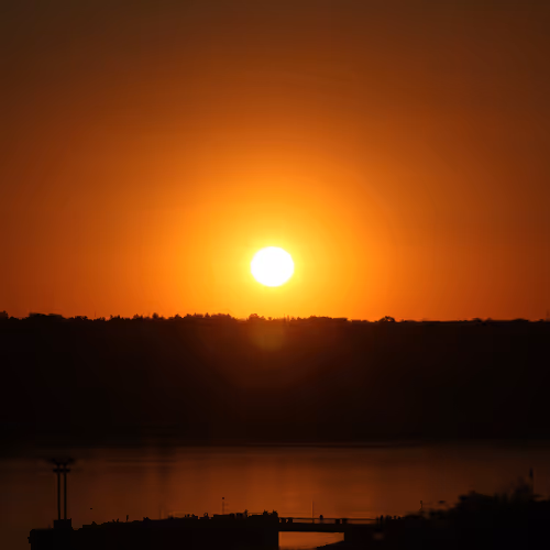 Sunsets and Sunrises on the Dnipro River, Zaporizhzhia, Ukraine