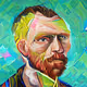 Neon Portraits by Molly Art