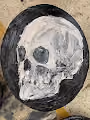 Oil on paper - old