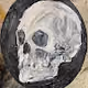 Oil on paper - old