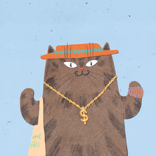 My Big Fluffy Feline Summer - Generative