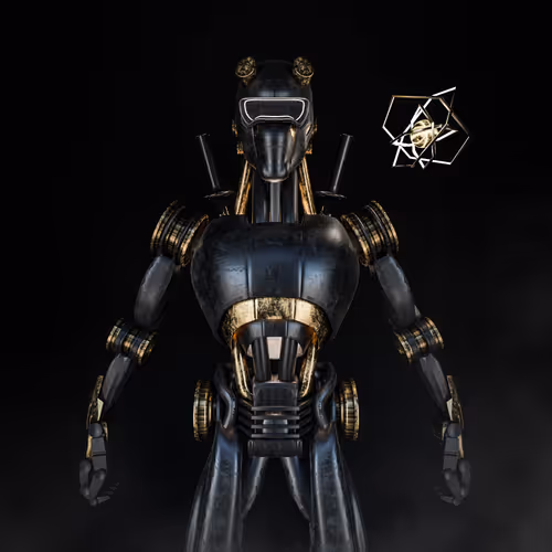 Black Golden Warrior of the Night