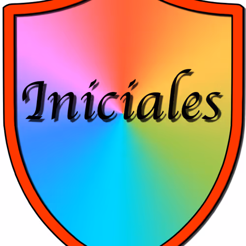 ESCUDO CON INICIALES