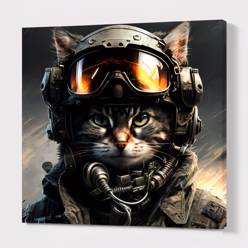 Fighter pilot cat.