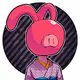 Pig Bunny HEADs KIMONO