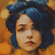 hair blue art v3