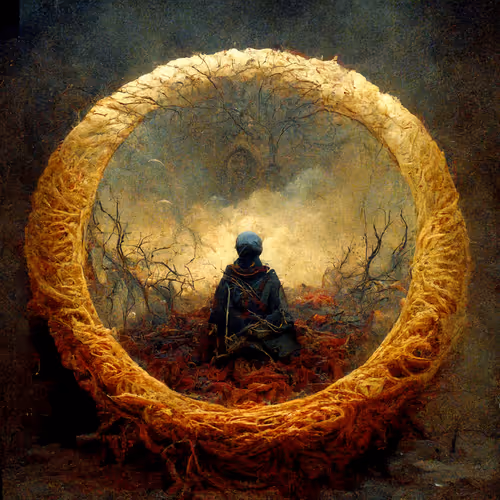 Human x AI - Beksinski Series (Mid Journey)