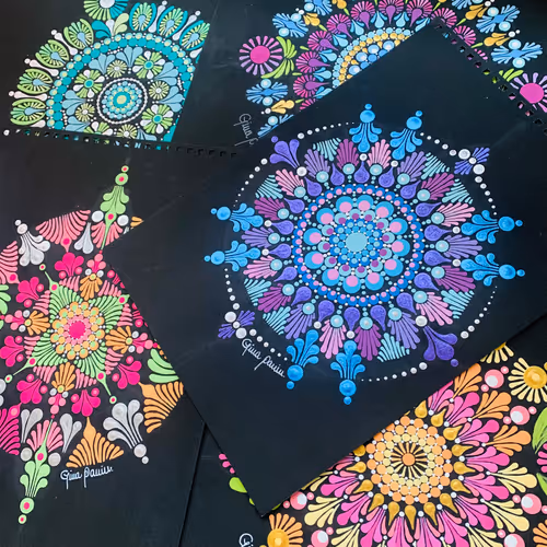 Mandalas en Puntillismo