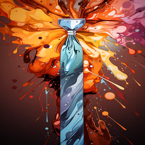 Chromatic Splash Tie