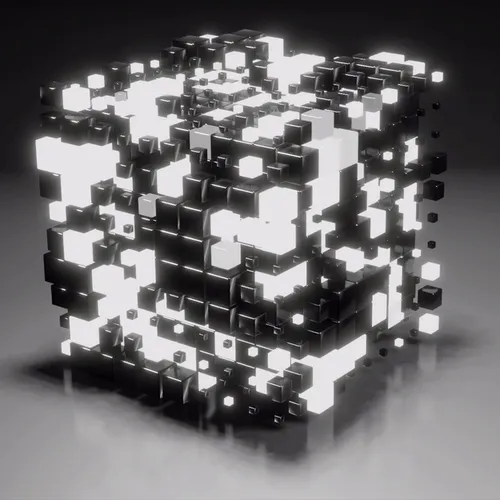 Pulsating 3D light Chroma Cubes