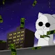 Sprinkle money cat