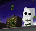 Sprinkle money cat