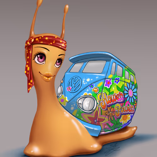 slydesign snail world - old