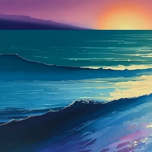 Seascape Harmony in Watercolor