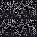 Trippie Crypto Pattern ( vibrant and black and white )