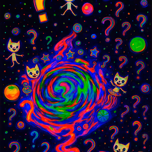 Whimsical Cosmic Cats