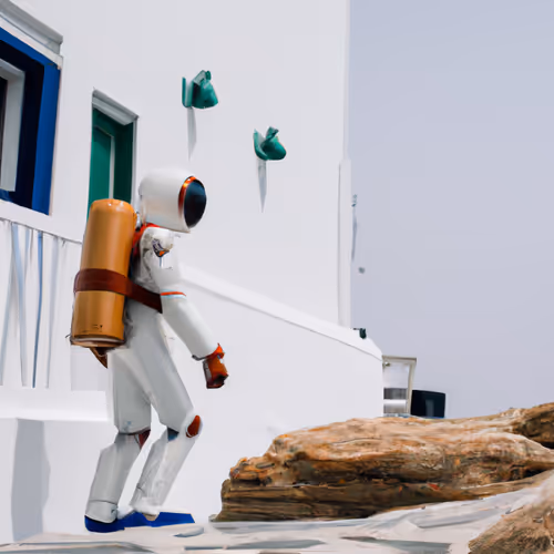 Mykonos Space Station by Pele