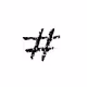 Hashtag art (Back Series) - old