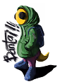 bantai lizard character - old