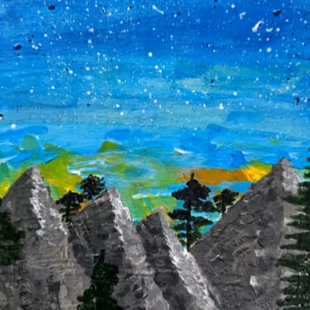 Acrylic emotions of natural colors