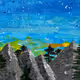 Acrylic emotions of natural colors