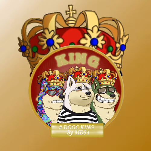 Embroidered crest DOGC KING By MD54
