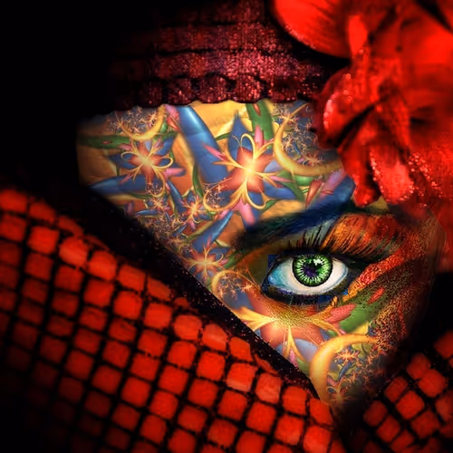 Body painting  Pop Grafiti oil paint in the new world