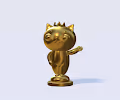 golden trophy 3D - old