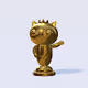 golden trophy 3D - old