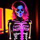 Cyberpunk Kabuki Skeleton
