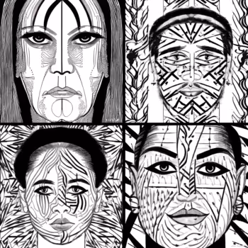 Lines are etched into faces, leaving untold stories.