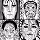Lines are etched into faces, leaving untold stories.