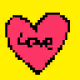 Pixelove Heart Art