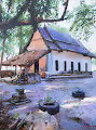 Landscape oil paintings.