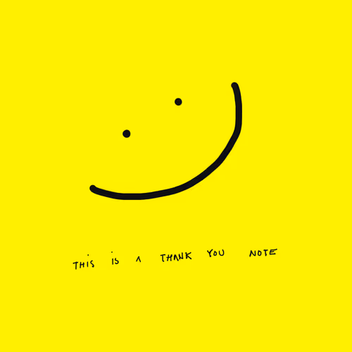 A thank U note