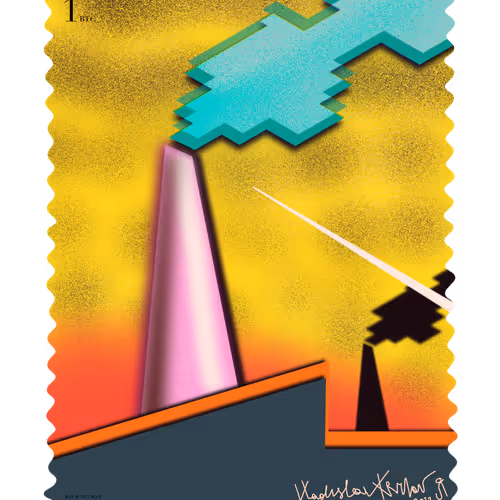 Nft postage stamps "Crypto" series