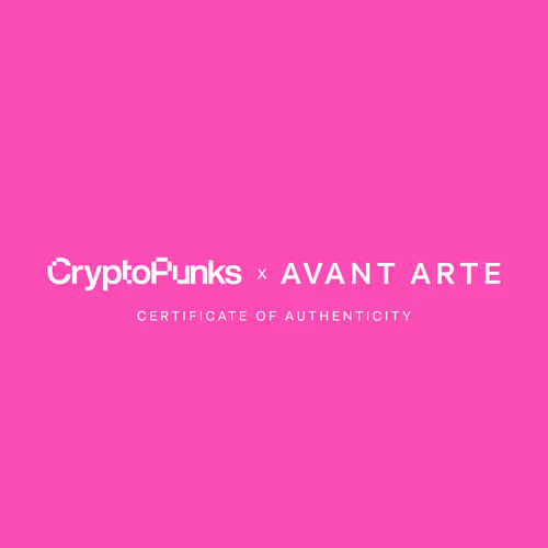 CryptoPunks: 10,000 On-Chain - Certificate of Authenticity