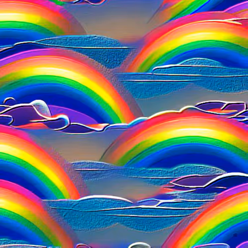 Wall rainbow on GGAP (GalleryGai AI Paint)